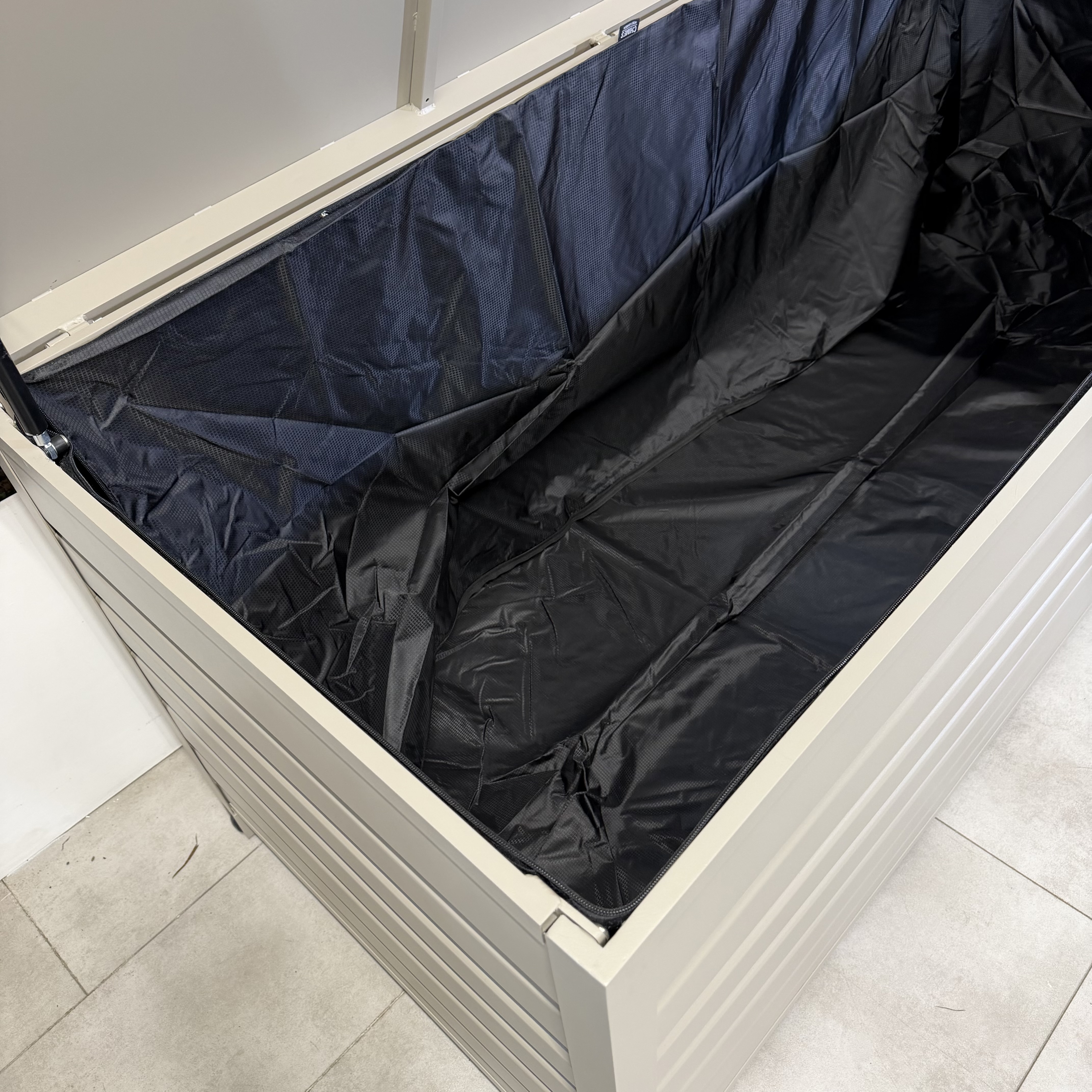 Chimes - Aluminium Cushion Storage Box - Cream